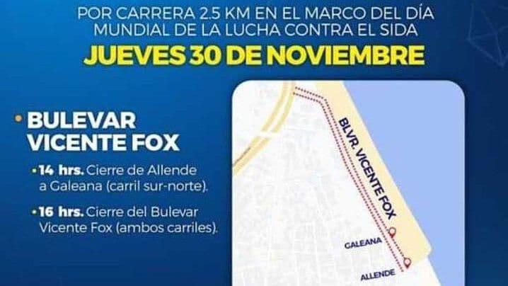 ¡Atención! Boulevard Vicente Fox Permanecerá Cerrado Hoy