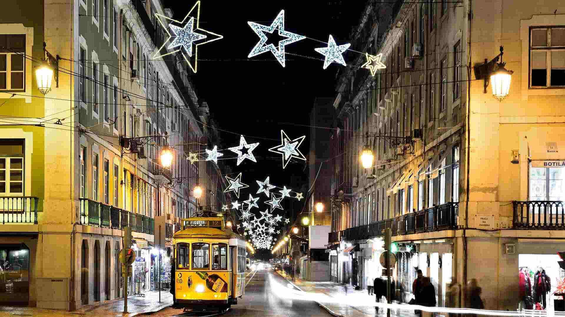 ¡Llegó la Navidad! Luces Iluminan Lisboa, Portugal