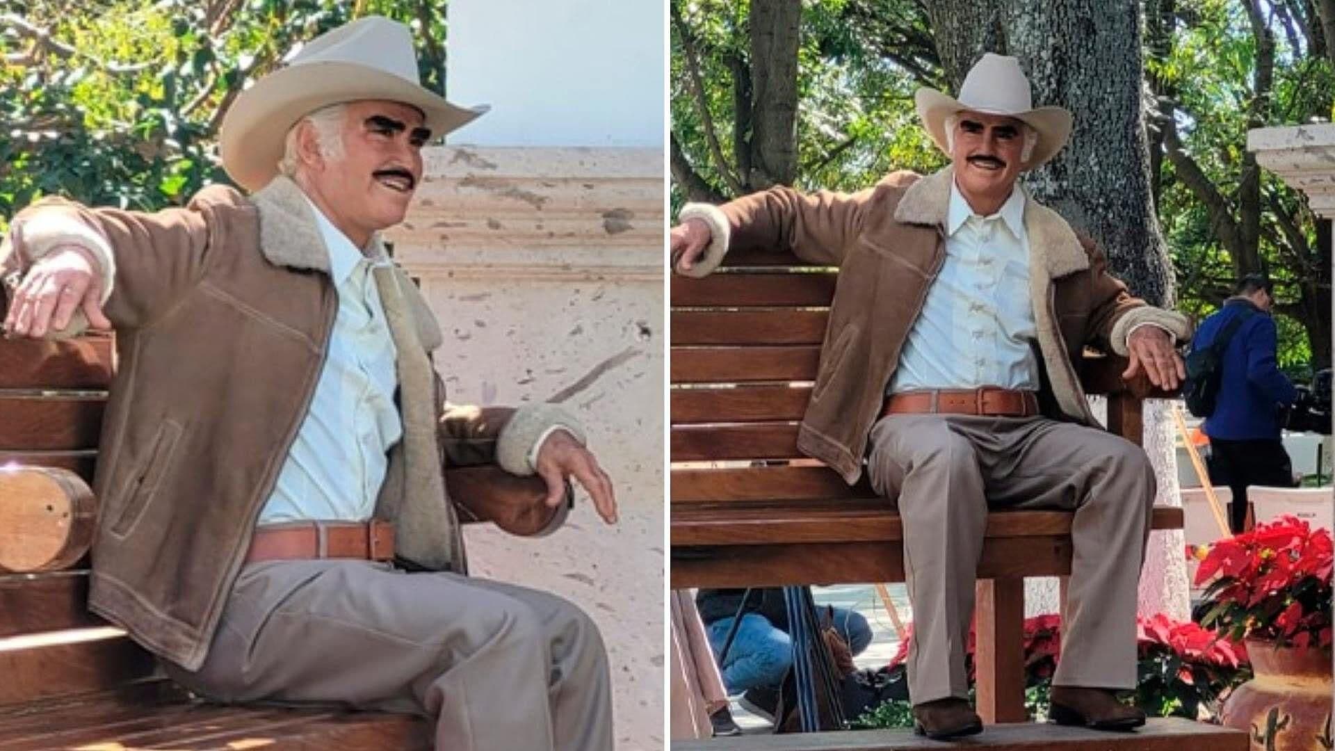 Crean Escultura Realista de Vicente Fernández en Su Rancho de Jalisco