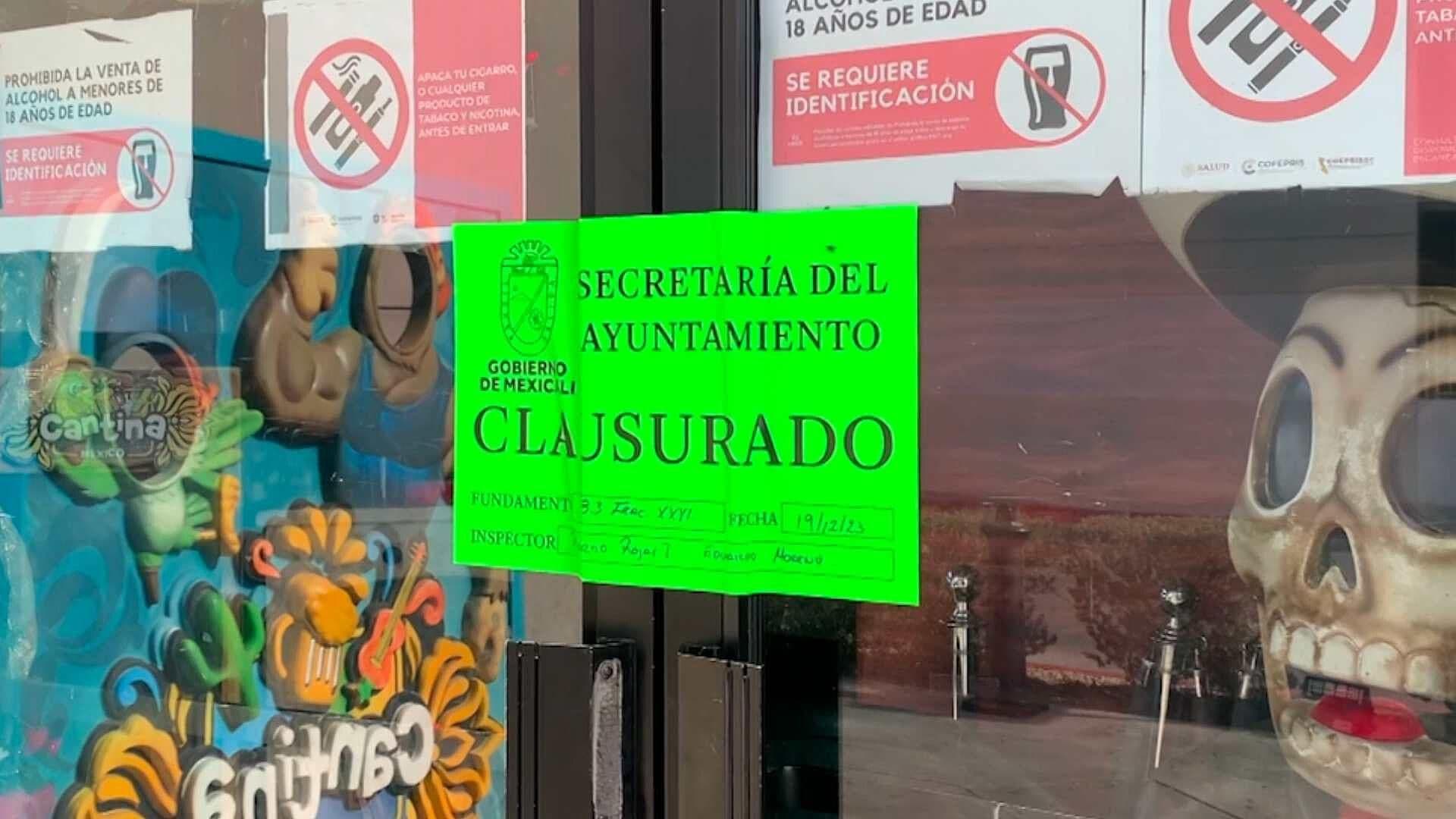 Por Riña Clausuran Cantina en Zona Dorada de Mexicali