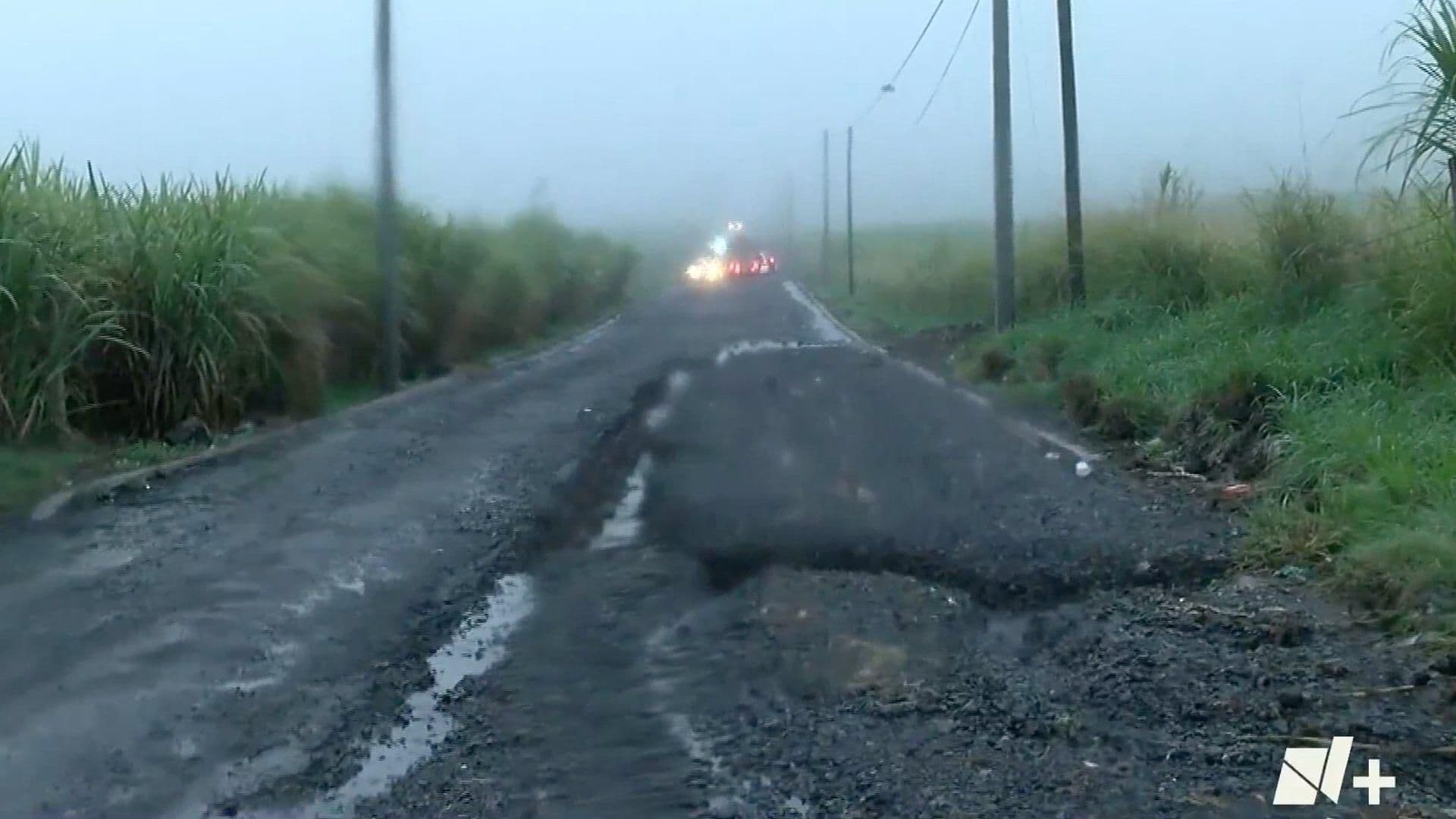 Carretera Xalapa-Alto Lucero Destrozada por Fuertes Lluvias