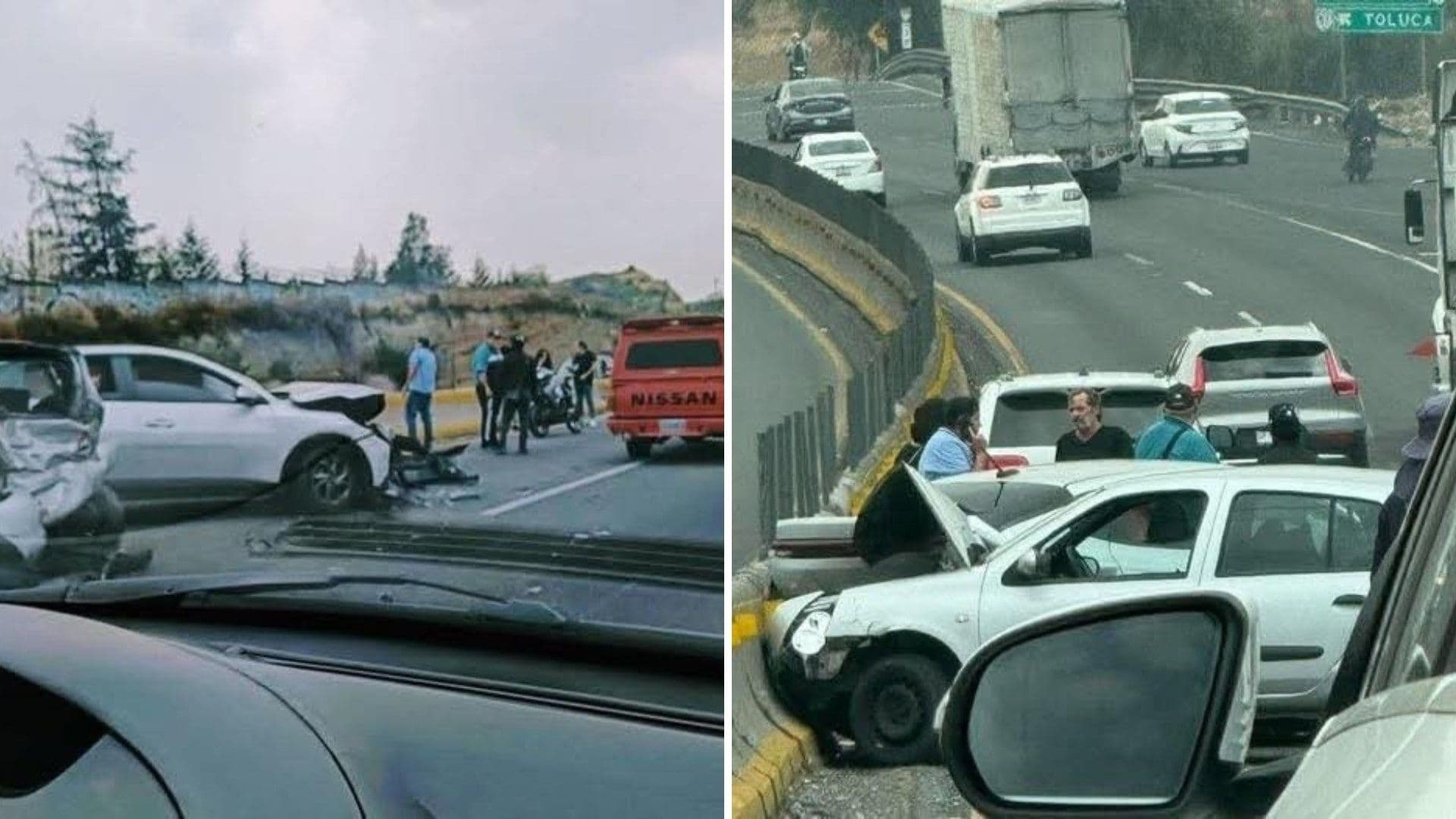¿Qué Pasó en la Chamapa-Lechería Hoy? Fuerte Carambola Provoca Caos en Atizapán, Edomex