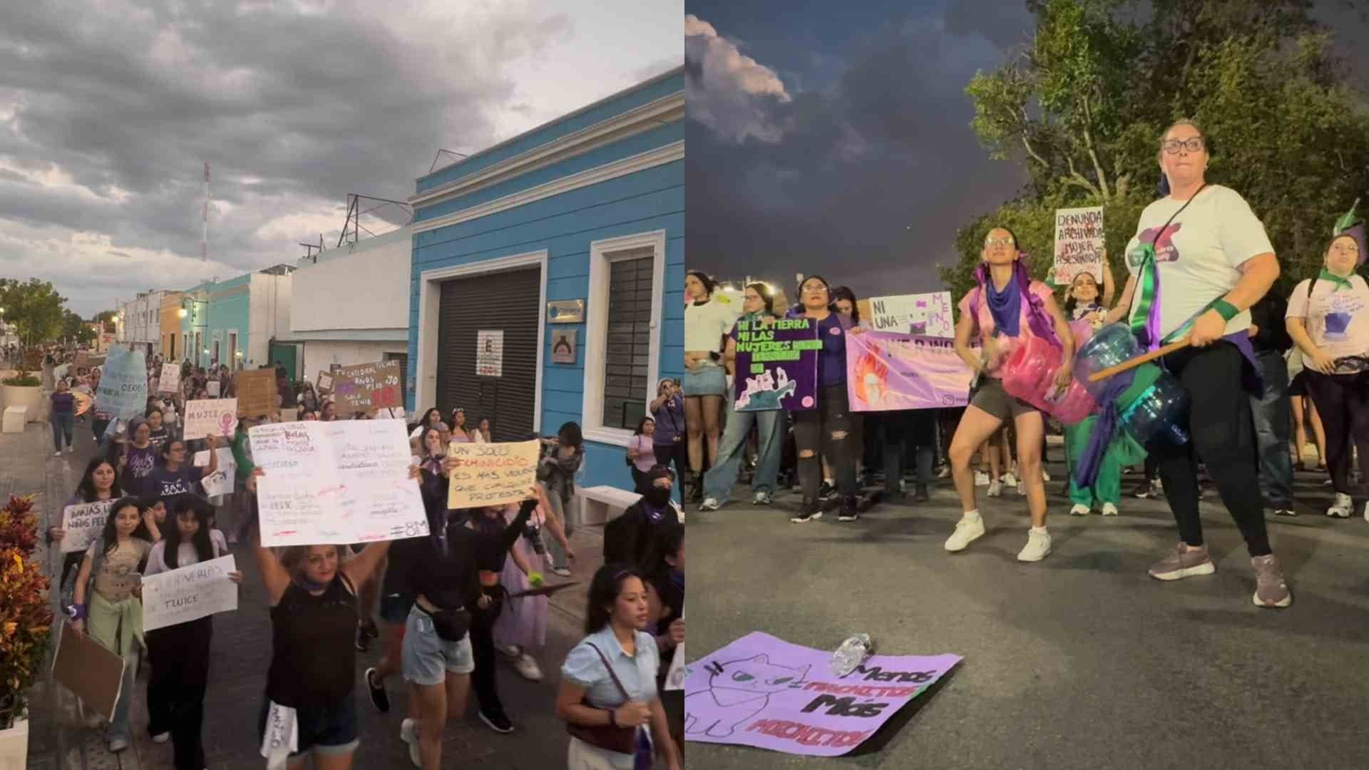 Marcha 8M 2026 en Mérida, Yucatán: Así se Vivió la Protesta por Día Internacional de la Mujer