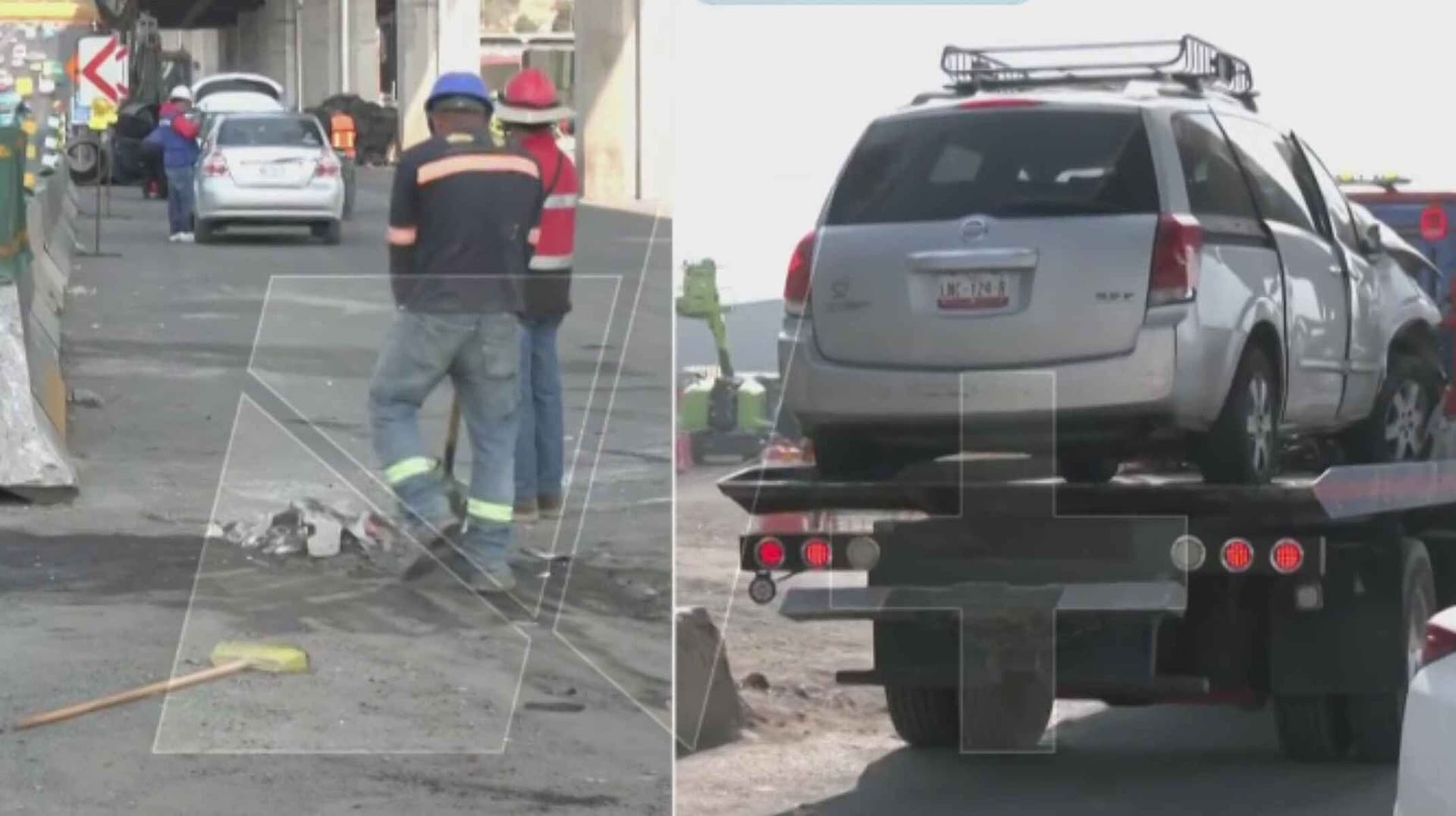 Accidente en la México-Puebla Hoy; Conductor Choca y Abandona Camioneta en Valle de Chalco