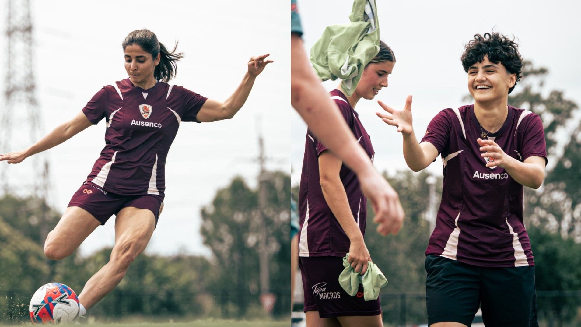 Dos Futbolistas de Irán Refugiadas en Australia Entrenan con el Club Local Brisbane Roar FC
