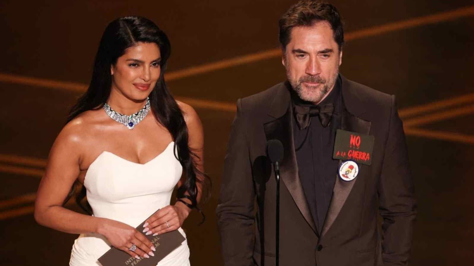 “No a la guerra y Palestina Libre”: Bardem En Entrega de Premio Oscar a Película internacional