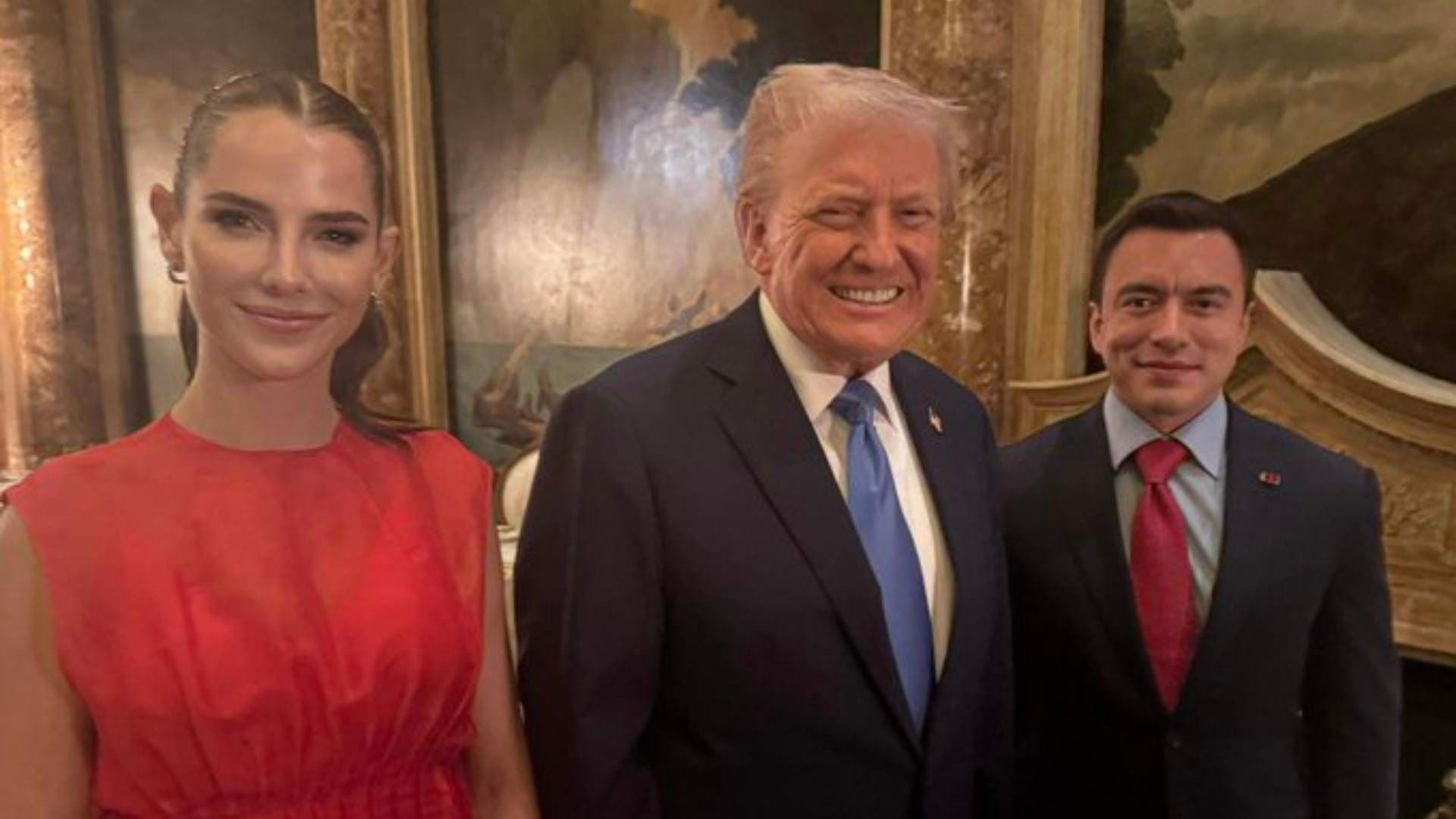 Donald Trump se Reúne con el Presidente Ecuatoriano Daniel Noboa en Florida