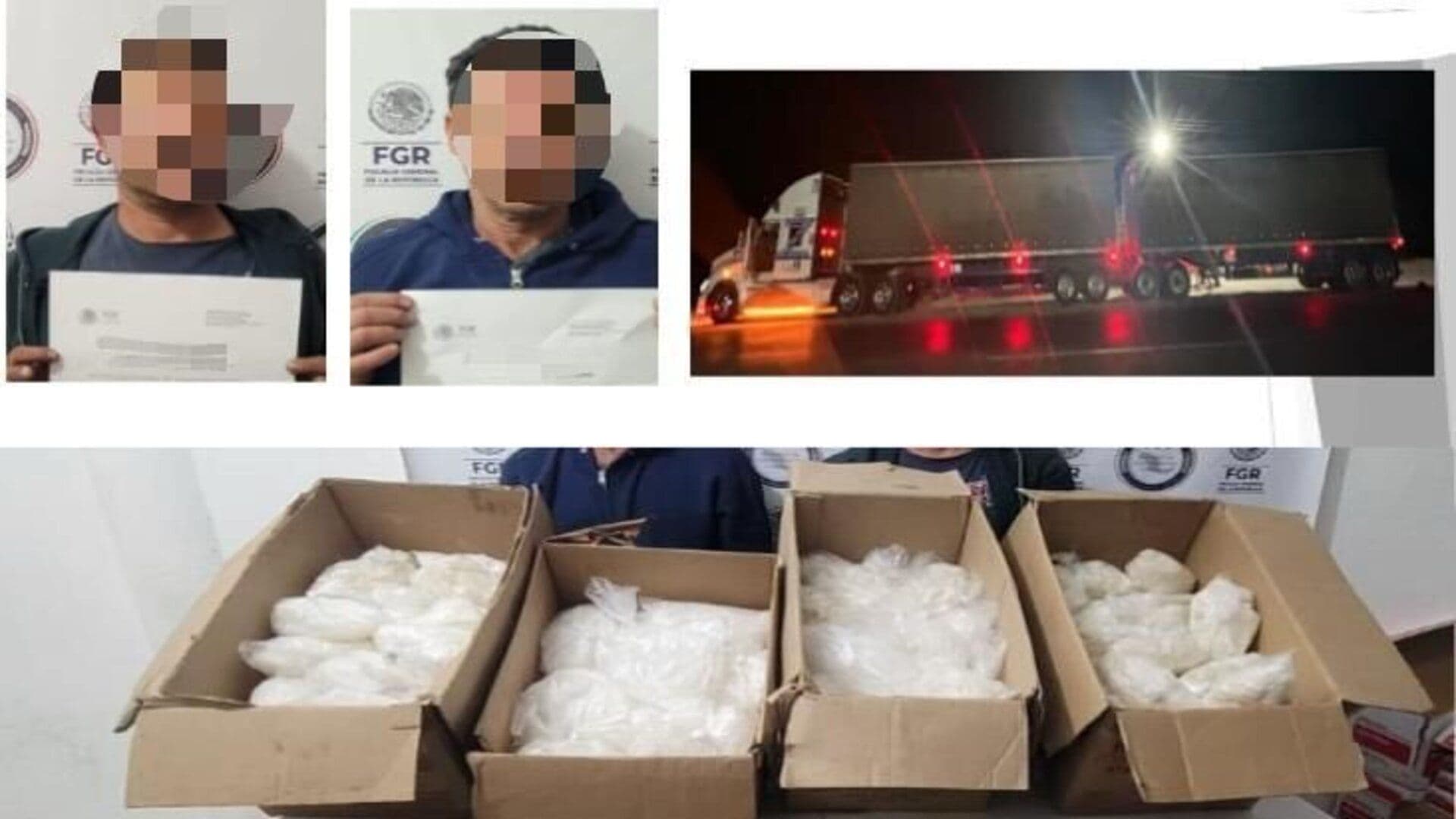 Detienen a Hombres que Transportaban Metanfetaminas y Goma de Opio en Estación Luis, Huatabampo