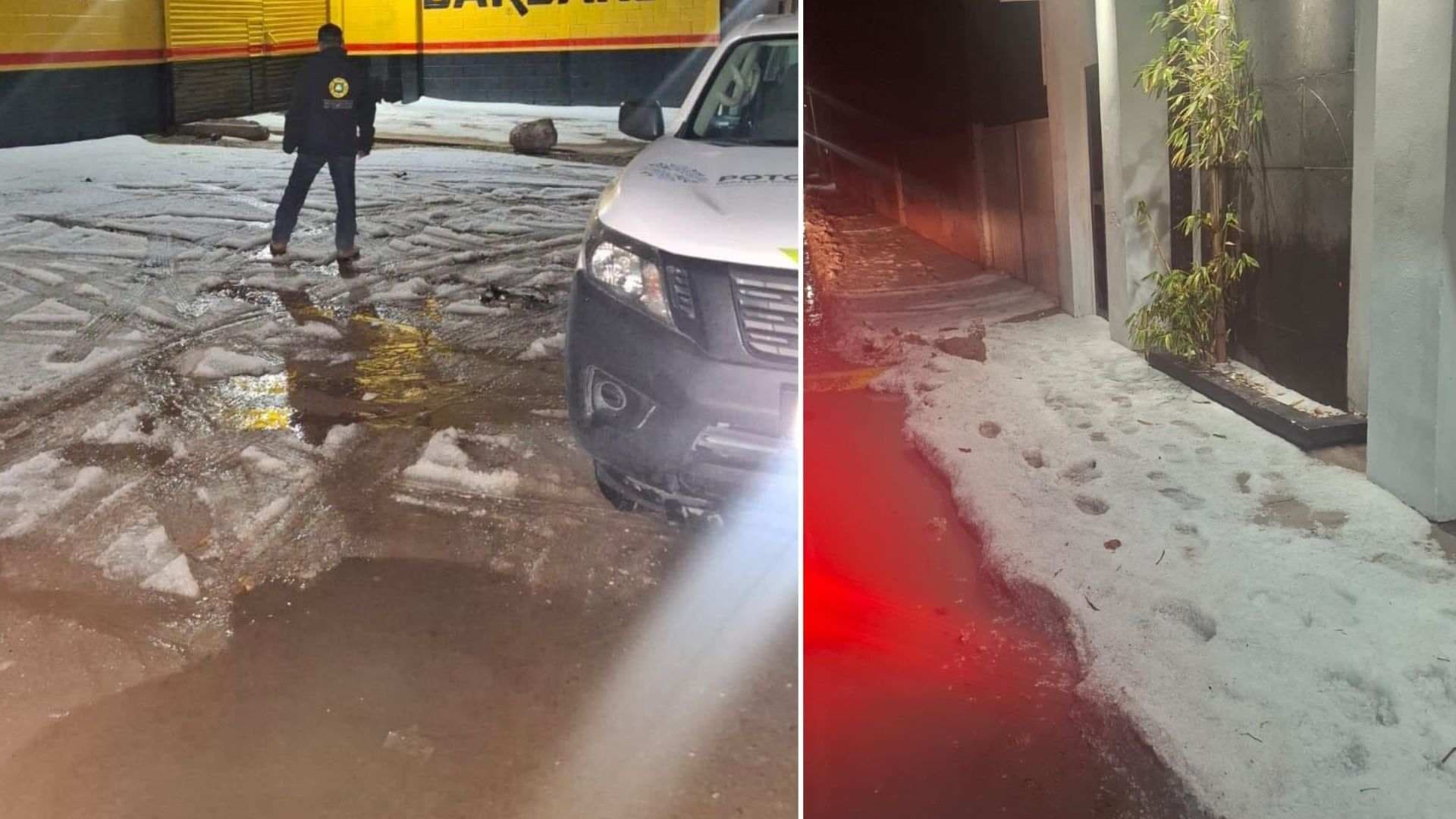 Reportan Caída de Granizo en Villa de Reyes en San Luis Potosí