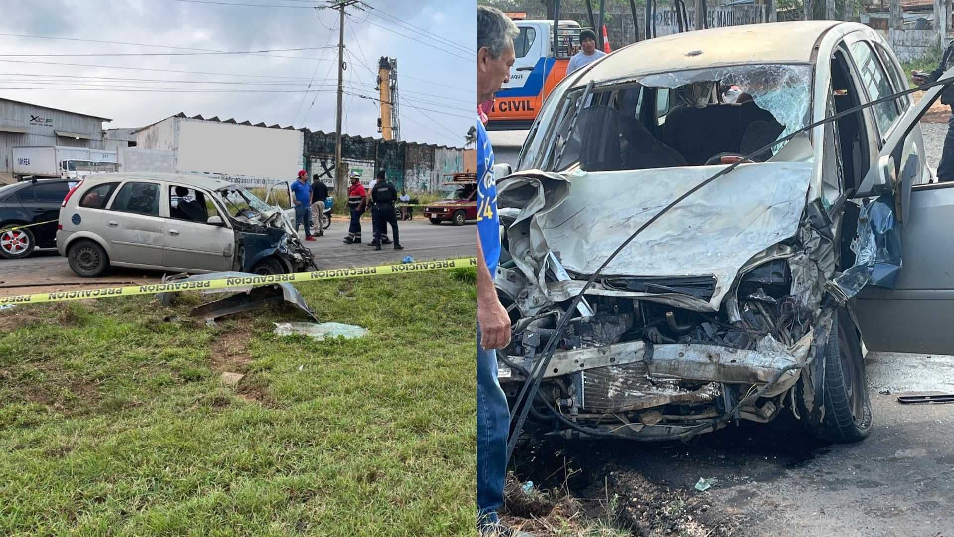 Accidente en Carretera Minatitlán-Coatzacoalcos Hoy: Hay un Muerto y Dos Menores Lesionados