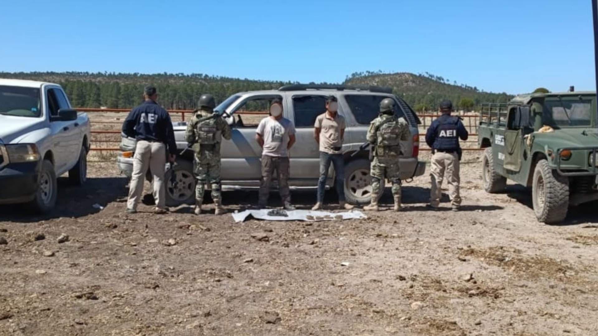 Aseguran Droga y Cartuchos en Guachochi; Detienen a Dos Hombres Durante Operativo