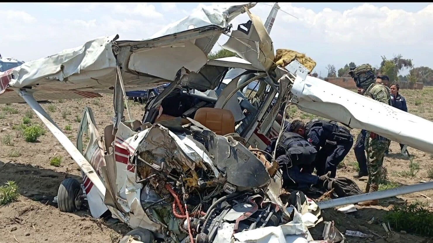 Desplome de Aeronave en Huejotzingo, Puebla: Deja 3 Tripulantes sin Vida