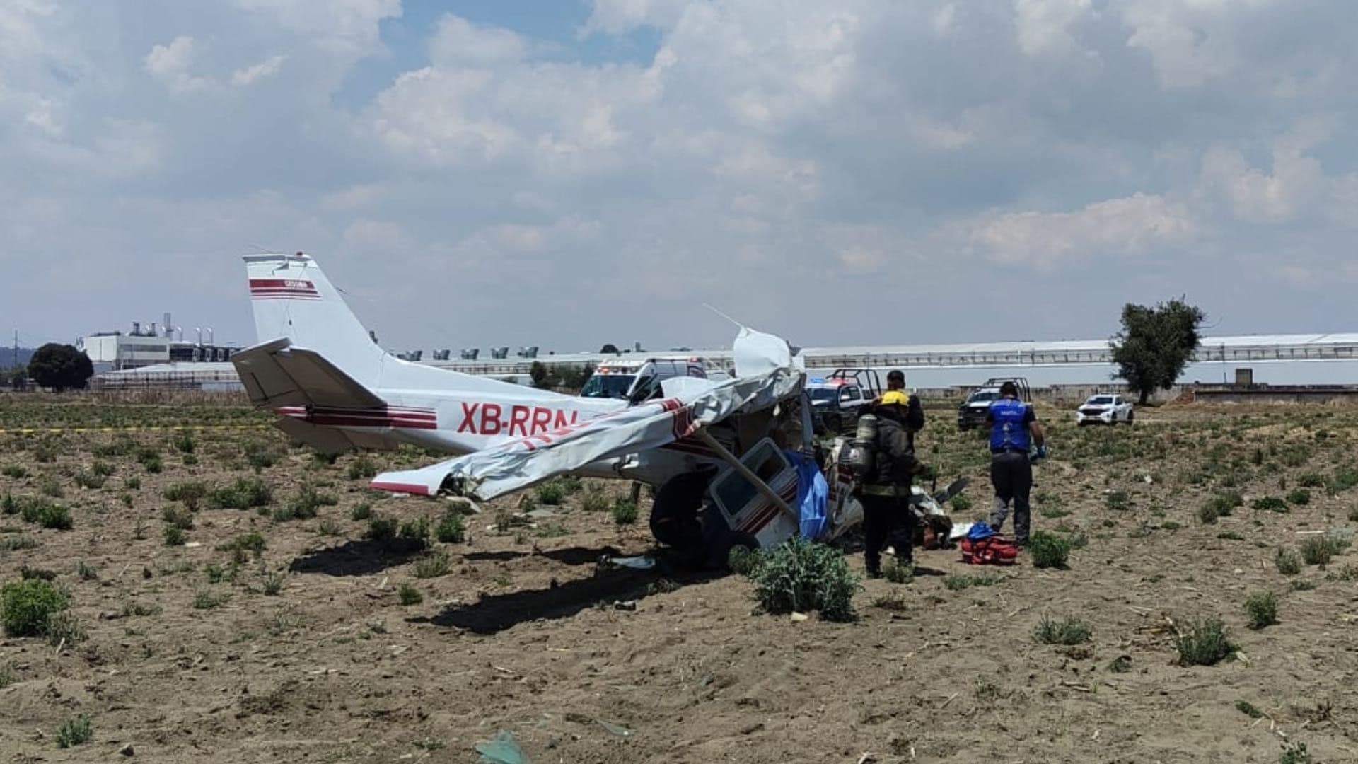 Se Desploma Avioneta en Huejotzingo, Puebla: Confirman a los 4 Tripulantes Sin Vida