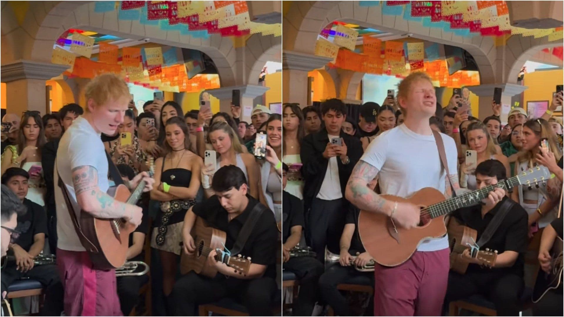 Ed Sheeran en CDMX: Fue Visto en Garibaldi y Cantó en el Tenampa, Este es el Video