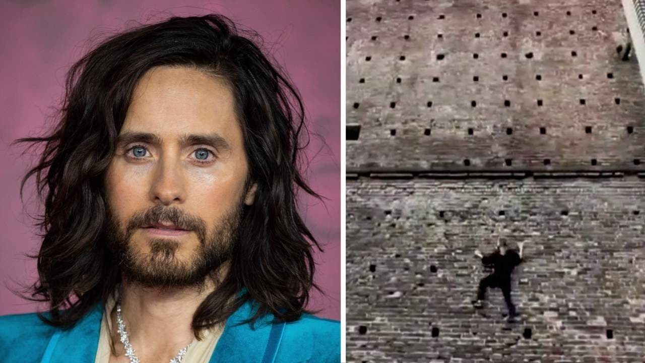 Jared Leto Escala Castillo Sin Arnés Ni Medidas de Seguridad