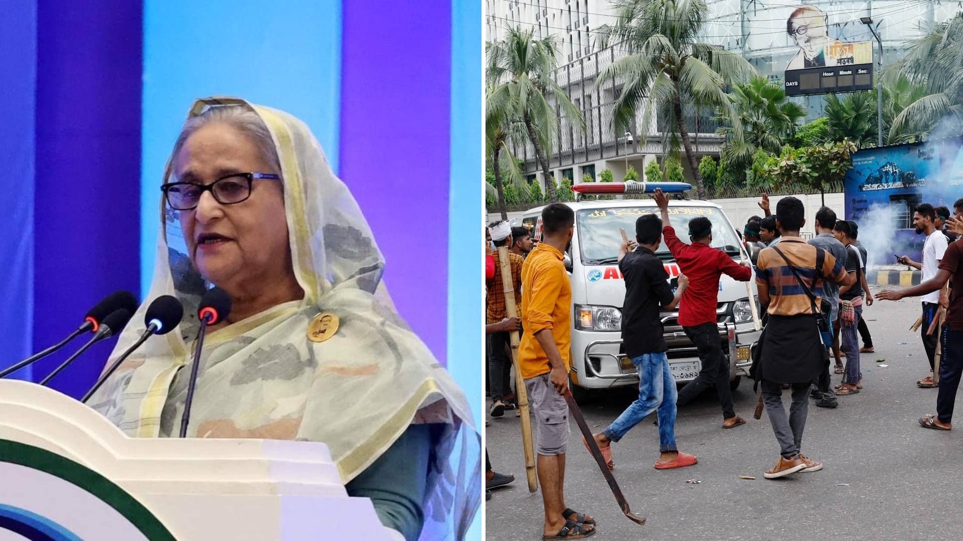 Primera Ministra de Bangladesh Dimite y Abandona el País Tras Protestas
