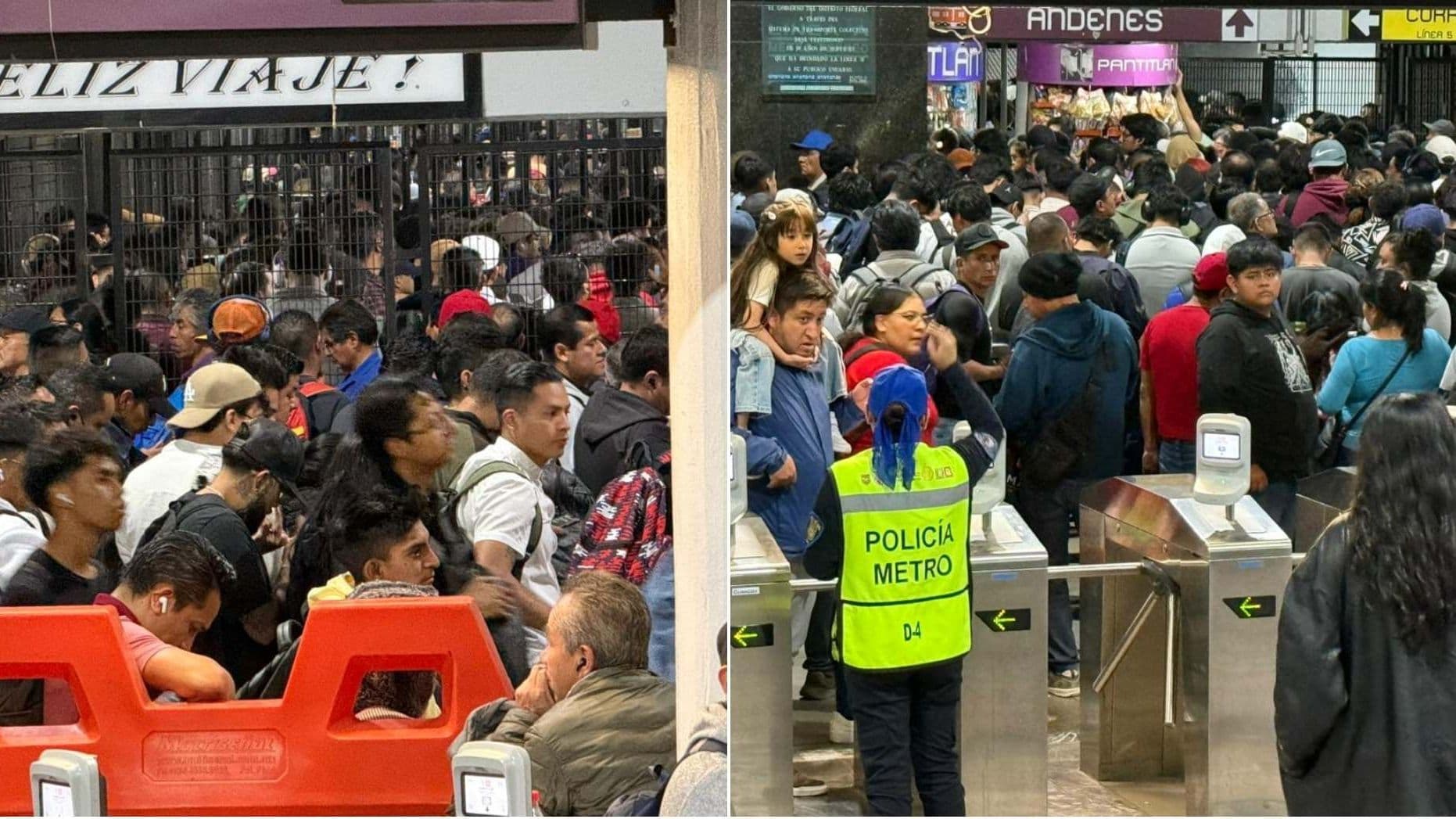 Línea A del Metro: Usuarios Reportan Aglomeraciones y Retrasos Hoy en Estación Pantitlán