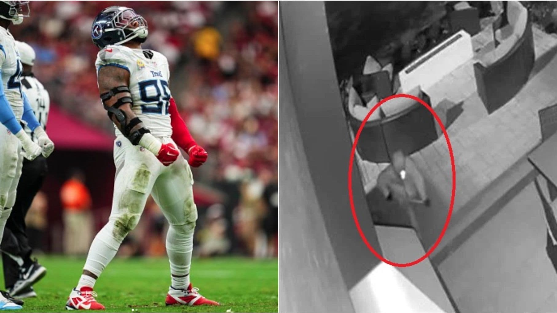 Titans vs 49ers: Roban Casa de Jeffery Simmons Durante Juego Entre Tennessee y San Francisco