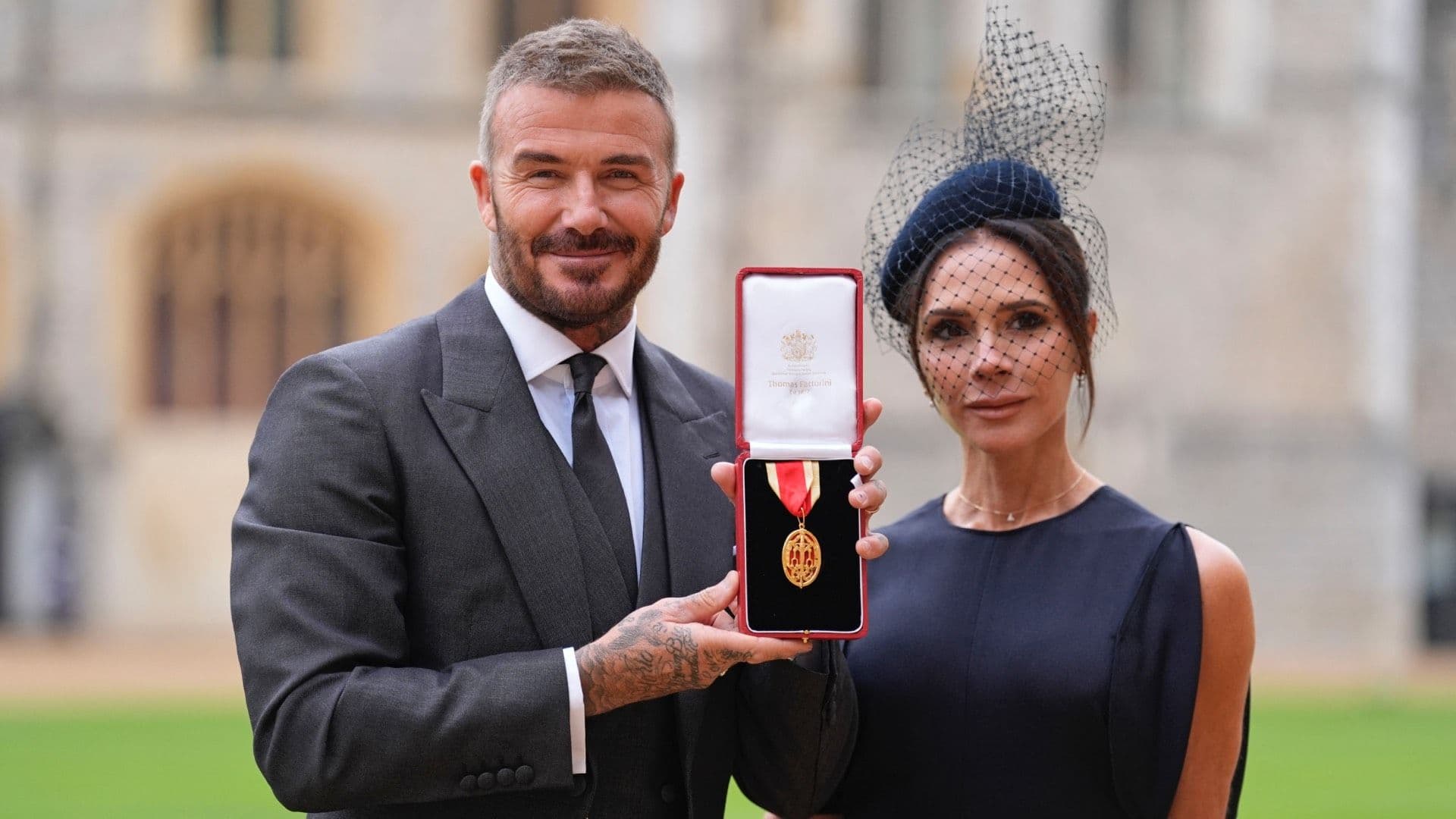 David Beckham fue Coronado Caballero por el Rey Carlos III