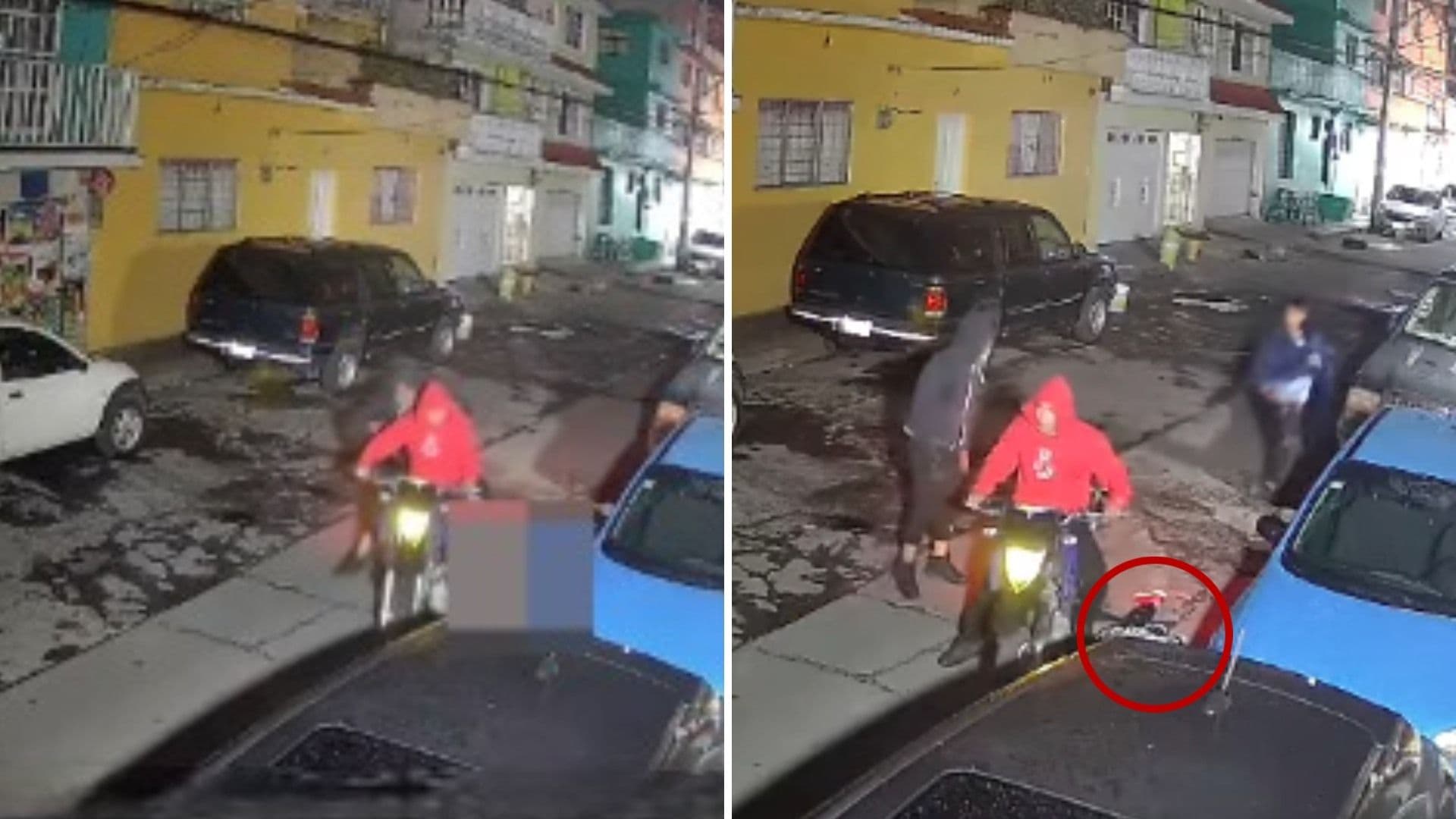 “¡Rápido!”: Captan Momento Exacto en que Sujetos en Moto Abandonan Cuerpo en Naucalpan, Edomex