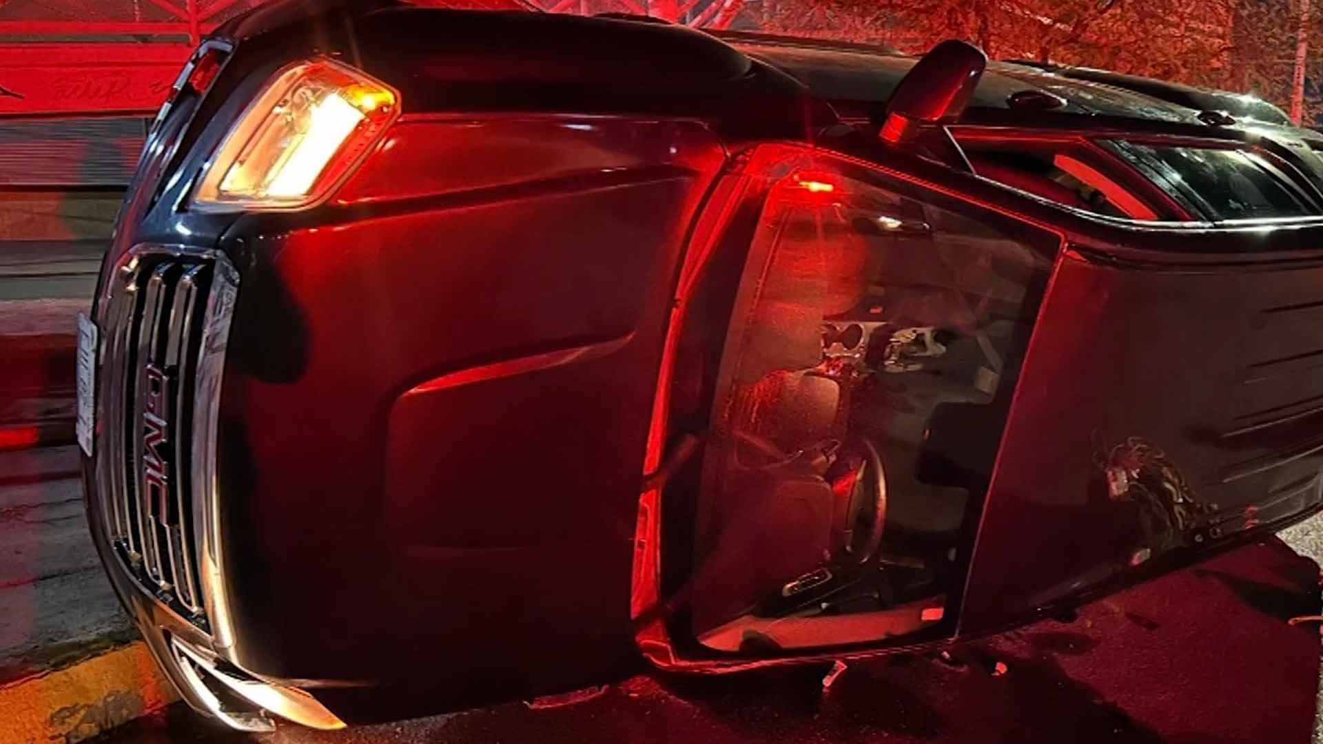 Mujer Embarazada en Estado de Ebriedad Termina Volcando en Torreón