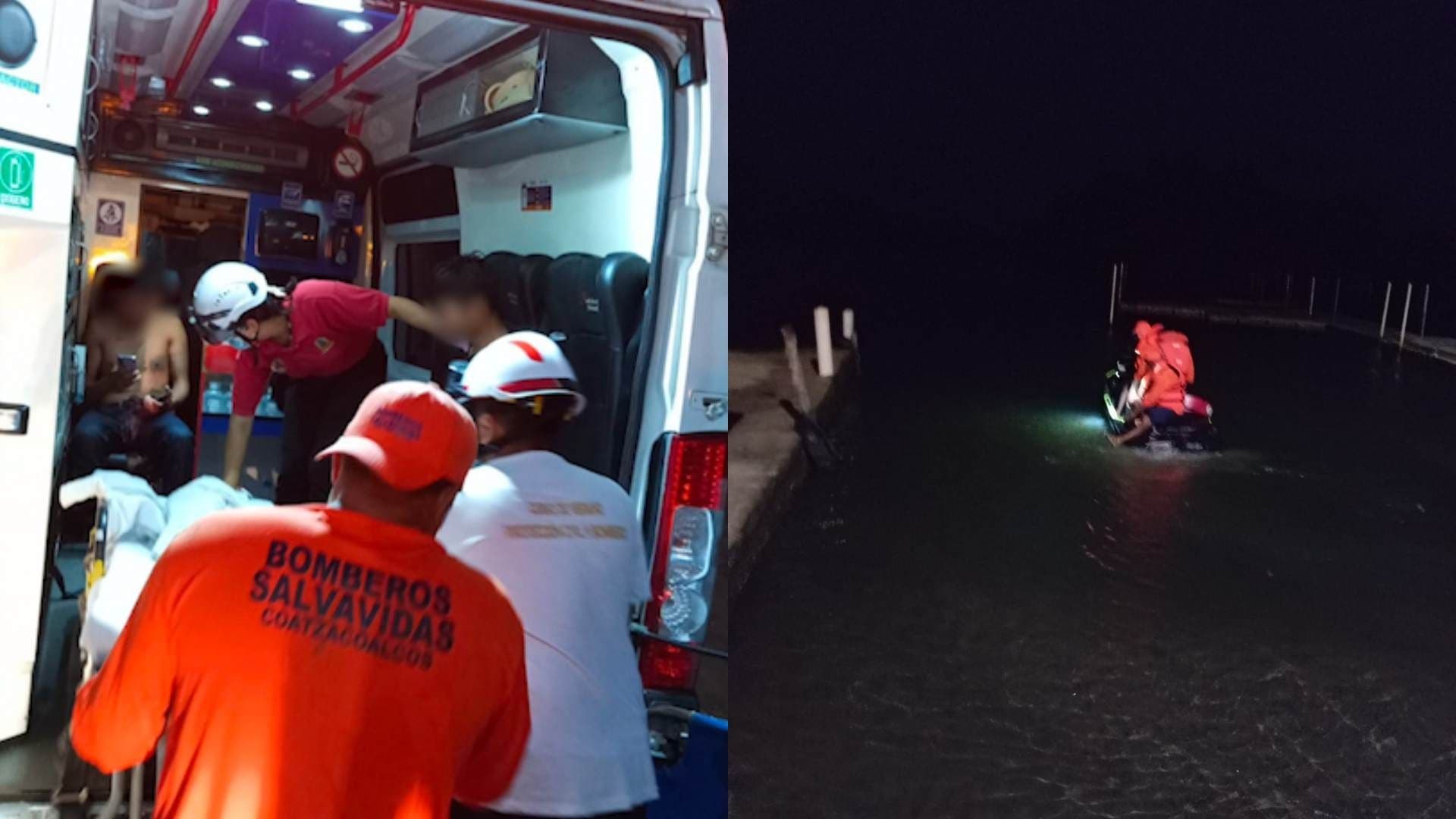 Rescatan a Jóvenes tras el Hundimiento de su Lancha en Las Barrillas; Llevaban Horas a la Deriva