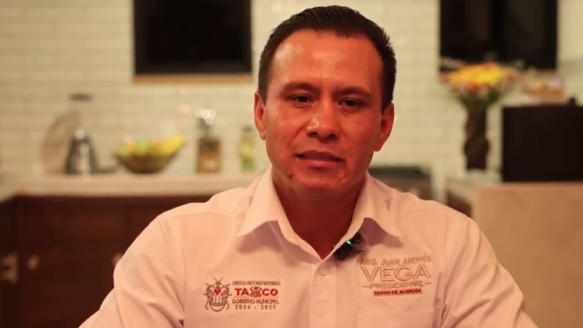Juan Andrés Vega, Alcalde de Taxco, Agradece al Gobierno Federal Haberlo Rescatado