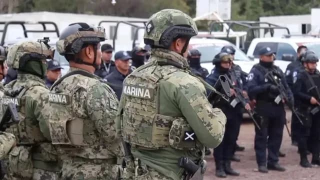 Fuerzas estatales y la MARINA detuvieron sujetos armados por intento de asalto. Foto: Alejandro Sánchez | N+