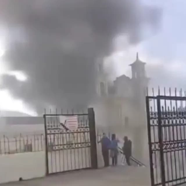 Incendio Iglesia de La Merced en San Cristóbal de las Casas