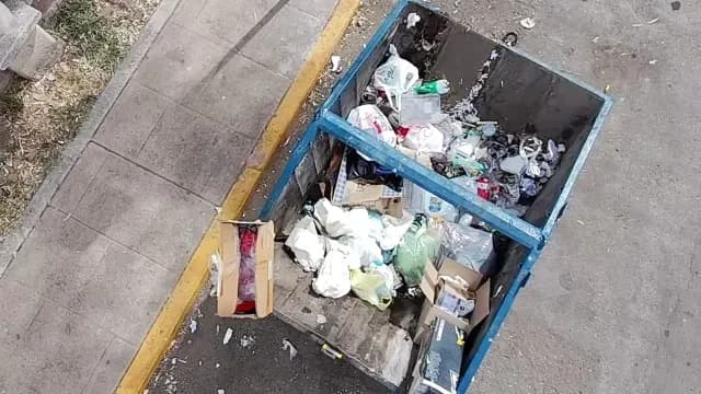 El pequeño fue abandonado en un contenedor de basura. Foto: N+