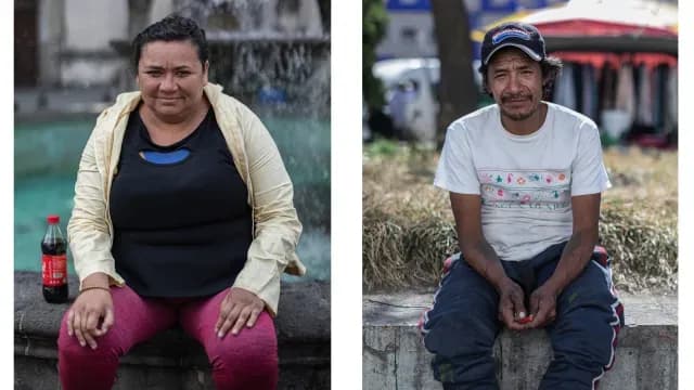 Karina vive en el barrio "La Conchita" y Daniel vive afuera del Metro Candelaria, ambos en la CDMX. Foto: N+