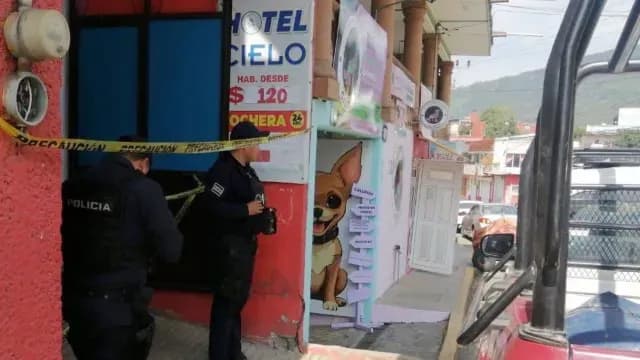 Localizan el cuero de una mujer sin vida en el hotel Cielo en Xicotepec de Juárez, Puebla. Foto: X @ciudadano_pue