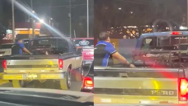 Hombre-Prepara-Carne-Asada-en-Camioneta-Saltillo