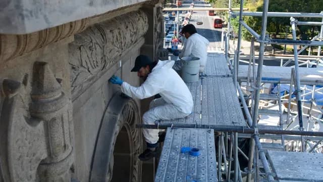 La restauración del Monumento del Ángel de la Independencia duró dos meses y medio. Foto: Facebook INBAmx
