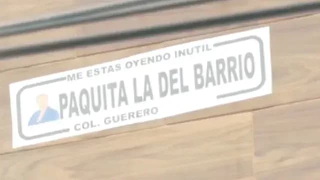 Vecinos de Paquita la del Barrio “Cambian” Nombre a Calle de la Colonia Guerrero en su Honor