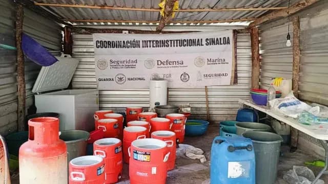 Laboratorio clandestino asegurado en Sinaloa