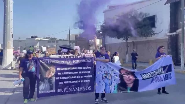 Así Inicia Marcha Día de la Mujer en Matamoros, Tamaulipas