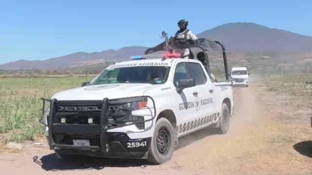 Arriban unidades de la GN al rancho Izaguirre en Teuchitlán