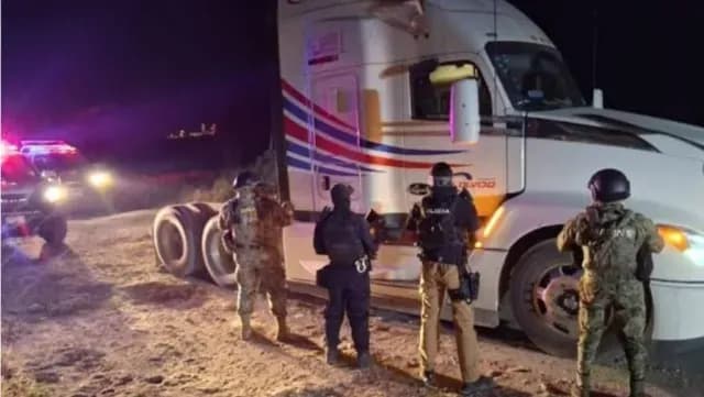 El robo de un tráiler desató una balacera con la Guardia Nacional en Quecholac. Foto: N+
