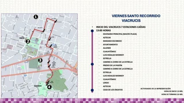 Recorrido Viernes Santo en Viacrucis.