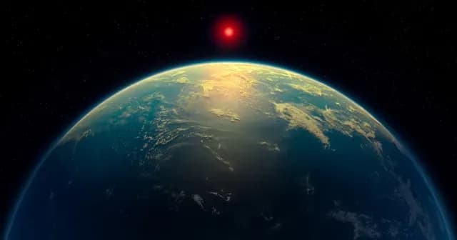 Ilustración del planeta K2-18b, donde se hallaron indicios de vida