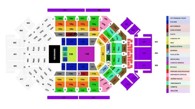 Zonas para el Concierto de Rauw Alejandro en la Arena Monterrey