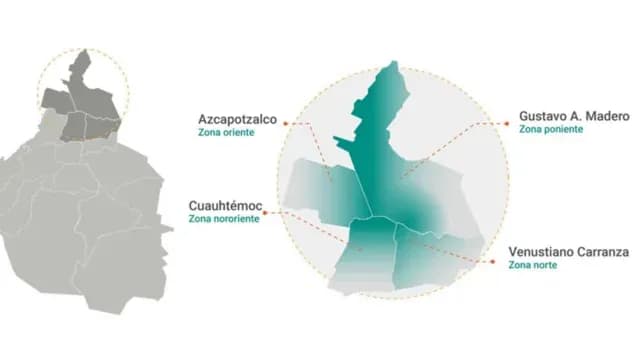 Mapa de alcaldía de CDMX afectadas por recorte de agua