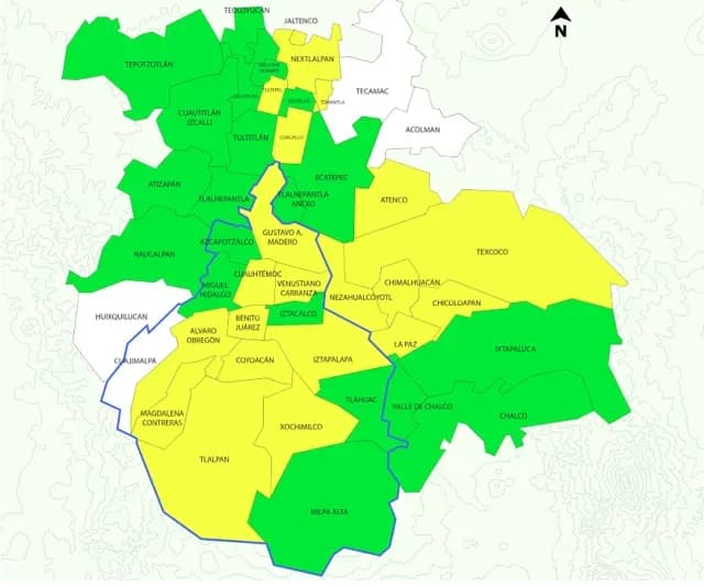 Calidad del aire CDMX a las 06:00 horas del 25 de abril. Foto: Dirección de Monitoreo Atmosférico