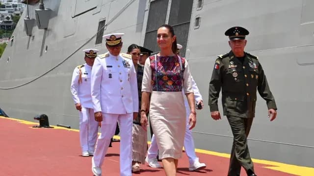 Claudia Sheinbaum conmemora Día de la Marina. Foto: Presidencia