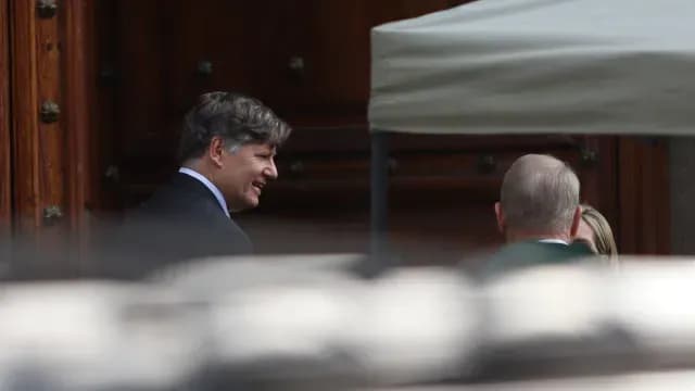 Christopher Landau a su llegada al Palacio Nacional hoy, 11 de junio de 2025. Foto: Cuartoscuro