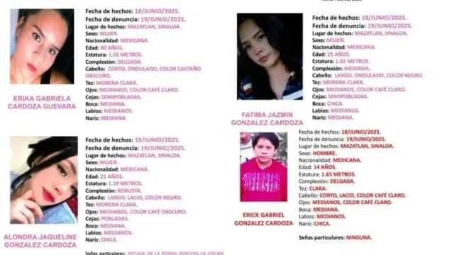 Ficha de búsqueda de la familia. Foto Especial