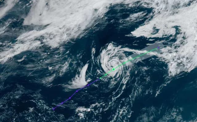 Trayectoria de la tormenta tropical Andrea 2025