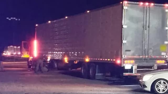 Tractocamión que trasladaba droga en SLP. Foto: Gabinete de Seguridad
