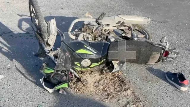 Motociclista-Resulta-Lesionado-tras-Chocar-con- Camioneta-en Matamoros